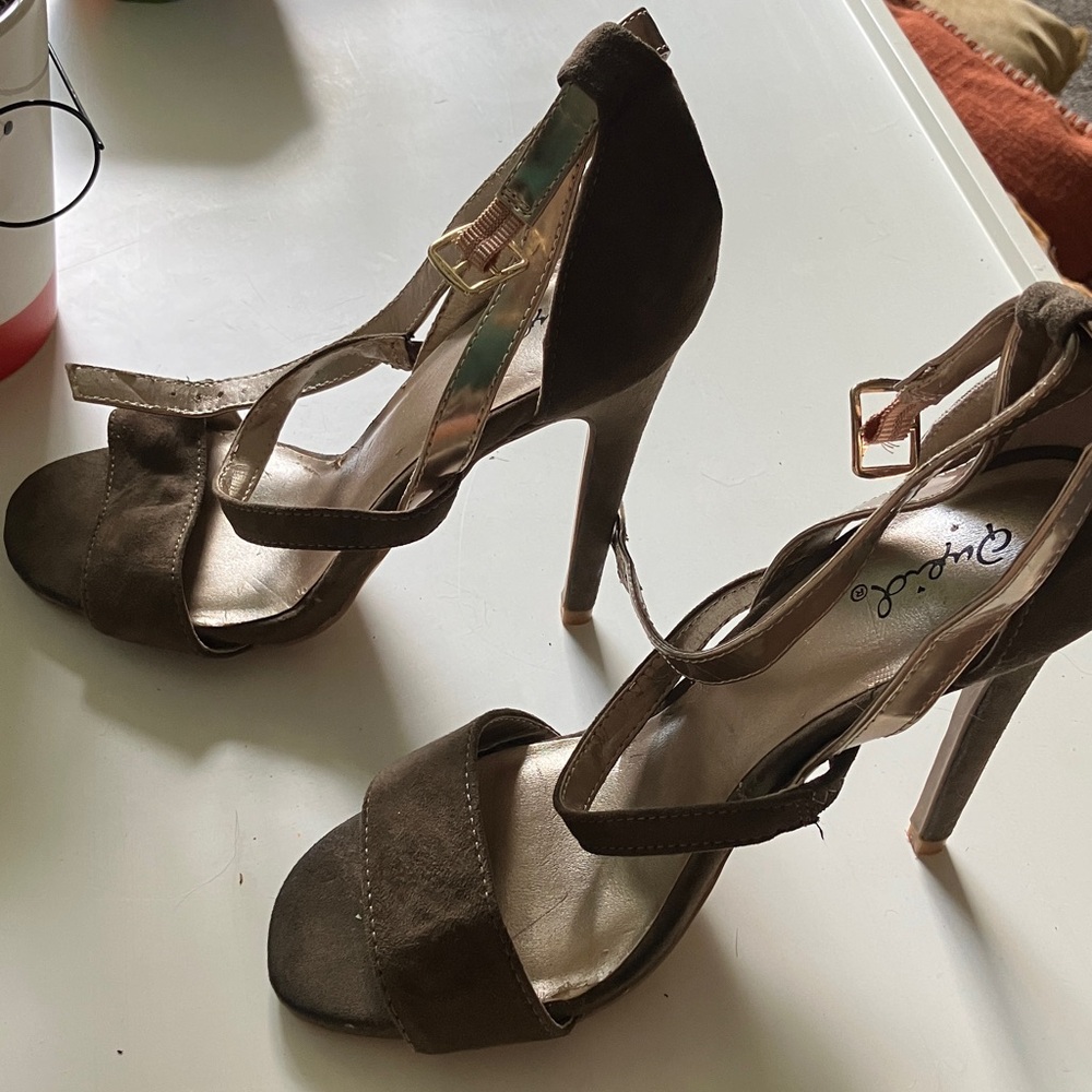 Nicole Brown Strappy Heels